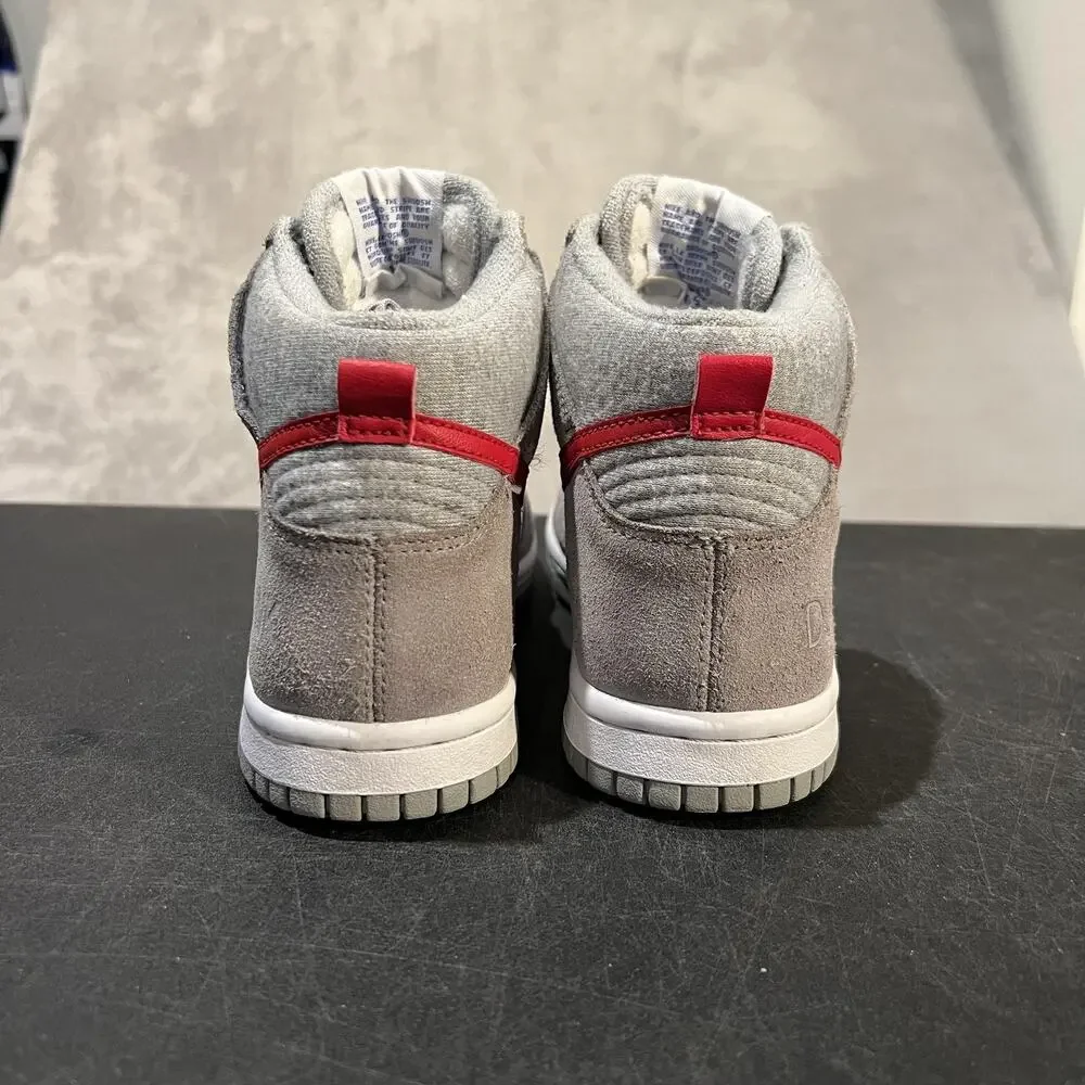 Nike Dunk High Shoes Youth Size 4.5Y White Red Nike Athletic Club DH9750-001